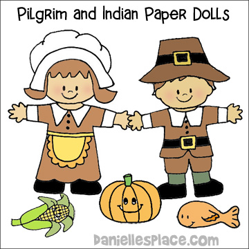Thanksgiving Paper Dolls Craft