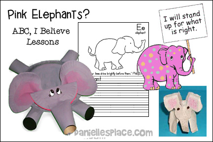Pink Elephant Bible Lesson - ABC, I Believe Bible Lesson
