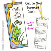 Call On God Bookmark Craft for Kids from www.daniellesplace.com