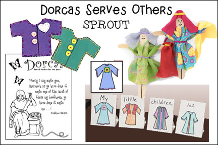 Doras Serves Others Bible Lesson for Children from www.daniellesplace.com