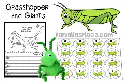 ABC, I Believe - Grasshopper - Bible Lesson  for Homeschool from www.daniellesplace.com