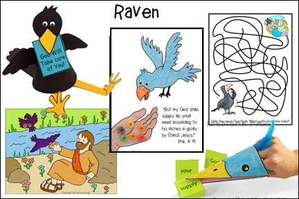 ABC, I Believe - Raven Bible Lesson for Homeshool from www.daniellesplace.com