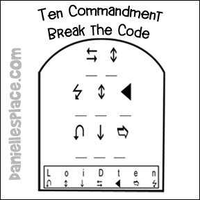 Break the Code Ten Commandment Puzzle