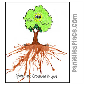 Rooted in Love Paint and straw Craft