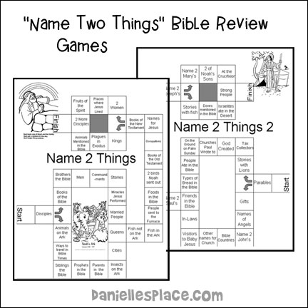 "Name Two Things" Bible Review Games