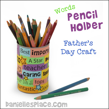 Father's Day Pencil Holder Craft for Children