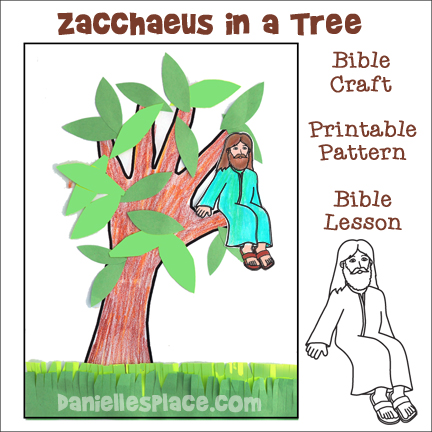 Zacchaeus in a Tree Bible Craft for Children's Ministry