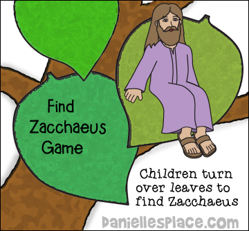 "Where's Zacchaeus?" Bible Verse Review Game for Children's Ministry