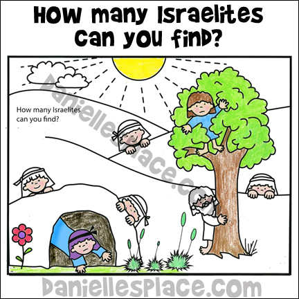 How Many Israelites Can You Find Coloring Sheet for Children's Ministry