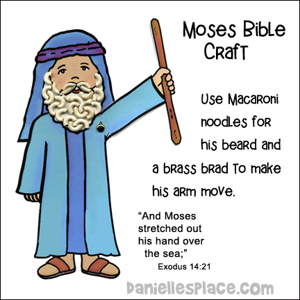 Moses Parts the Red Sea Activity Sheet and Craft