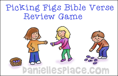 Picking Figs Bible Verse Review Game for Amos Bible Lesson