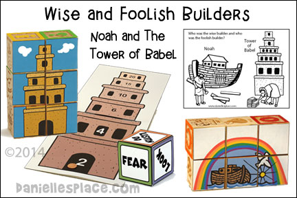 Wise and Foolish Builders - Noah and the Tower of Babel Bible Lessons