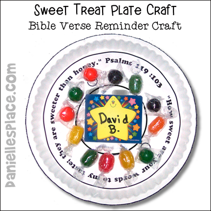 Sweet Treat Plate Bible Verse Reminder Craft and learning Activity