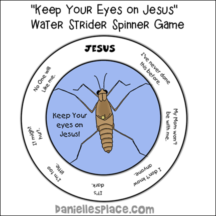 "Keep Your Eyes on Jesus" Water Strider Game
