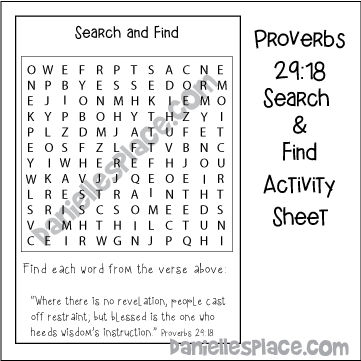 Bible Verse Word Search and Memory Verse Review