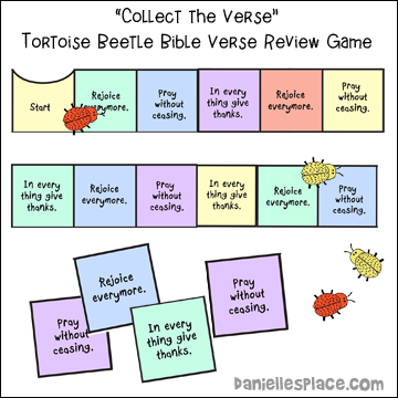 Collect the Verse Tortoise Beetle Bible Verse Review Game
