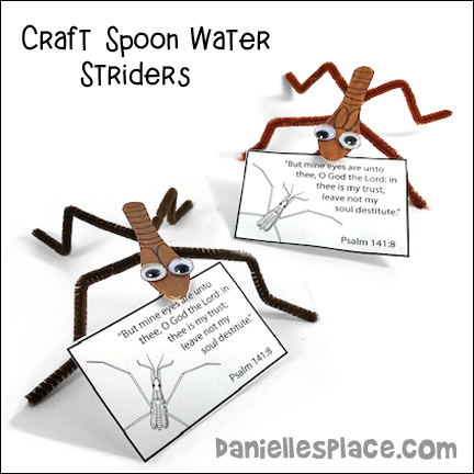 Water Strider Craft Made from Craft Spoons