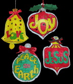 3D paper Christmas ornaments