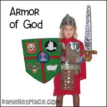sunday school Armor of God bible craft from www.daniellesplace.com