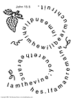 sunday school Vine and Branches Activity Sheet bible craft
