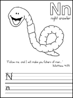 worm activity sheet