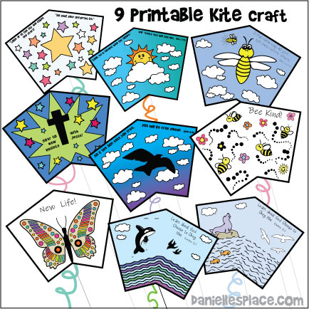 Kite Patterns for VBS - Nine printable patterns