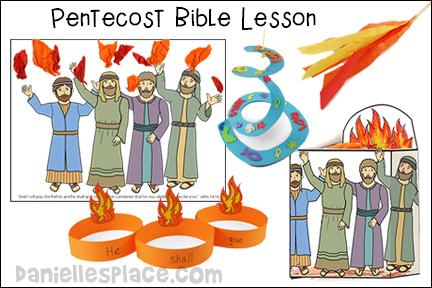 Pentecost Bible Lesson for Children's Ministry - KJV and NIV with Bible Crafts and Bible Games