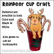 Reindeer Treat Cup Craft - Christmas Craft for Children from www.daniellesplace.com