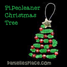 Pipecleaner Christmas Tree Craft for Kids from www.daniellesplace.com