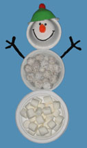 Snowman Serving Dish