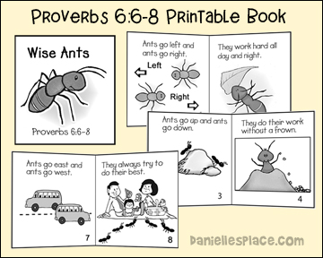 Wise Ants Printable Book from www.daniellesplace.com