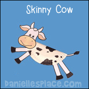 skinny cow paper plate craft for kids