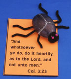 sunday school Dung Beetle bible verse Craft www.daniellesplace.com