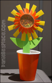 sunday school Sunflower Treat Cup bible Craft from www.daniellesplace.com