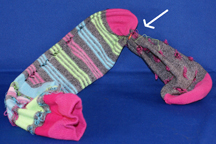 Sock Caterpillar diagram