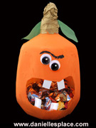 Fall Pumpkin Milk Jug Recycle Craft fo kids www.daniellesplace.com