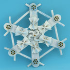 craftstick noodle snowflake winter craft for kids