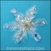 snowflake craft stick craft