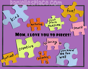 Mother's Day Card Craft www.daniellesplace.com