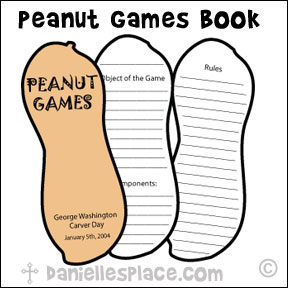 Peanut Games Book for George Washington Carver Thematic Unit from www.daniellesplace.com