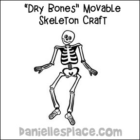 dry bones movable skeleton craft