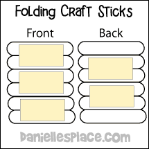 Folding Craft Stick Craft Diagramfrom www.daniellesplace.com from www.daniellesplace.com
