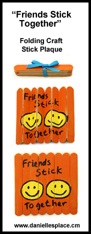 Friends that Stick Together Craft Stick Craft www.daniellesplace.com