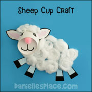 Sheep Cup Craft