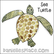 Bubble Wrap Sea Turtle Craft from www.daniellesplace.com