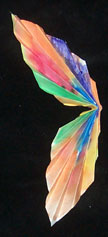 fan-folded butterfly wings