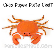 Crab Paper Plate Craft