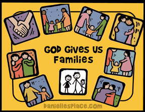 God Gives Us Families Activity Sheet