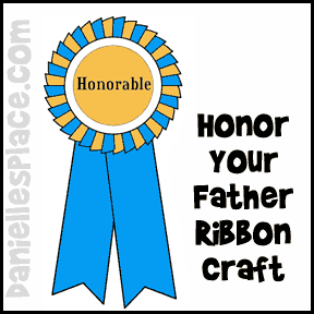 Honor Your Father Ribbon Craft from www.daniellesplace.com