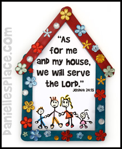 "We will serve the Lord" Craft Stick Bible Craft for Sunday School from www.daniellesplace.com